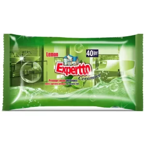 EXPERTTO мокри кърпи лимон за миещи повърхности 40бр